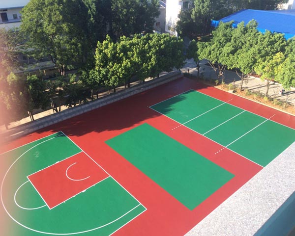云县高级职业中学硅pu篮球场、排球场
